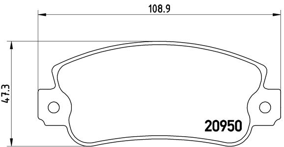 BREMBO Első fékbetét P23021_BREMBO