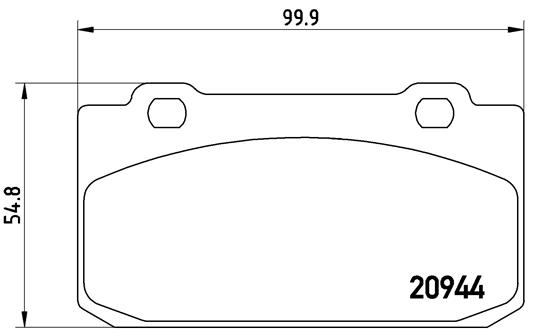 BREMBO Első fékbetét P23027_BREMBO