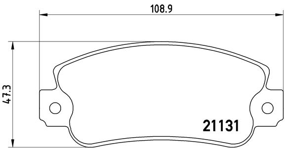 BREMBO Első fékbetét P23029_BREMBO