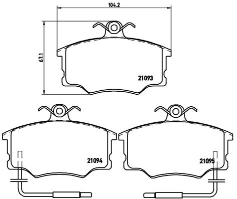 BREMBO Első fékbetét P23034_BREMBO