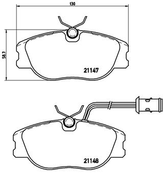 BREMBO Első fékbetét P23041_BREMBO