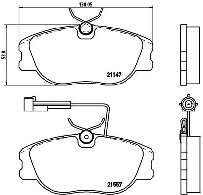 BREMBO Első fékbetét P23043_BREMBO