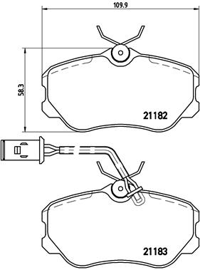 BREMBO Első fékbetét P23047_BREMBO