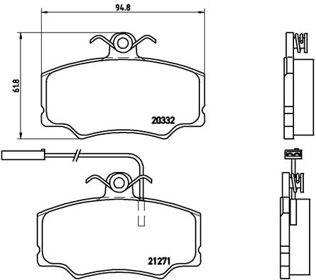 BREMBO Első fékbetét P23048_BREMBO