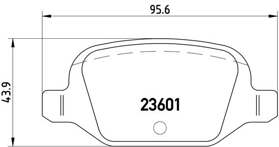 BREMBO Hátsó fékbetét P23064_BREMBO