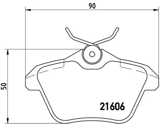 BREMBO Hátsó fékbetét P23067_BREMBO