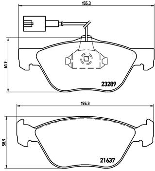 BREMBO Első fékbetét P23077_BREMBO