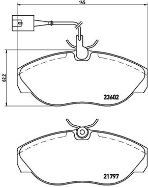 BREMBO Első fékbetét P23083_BREMBO