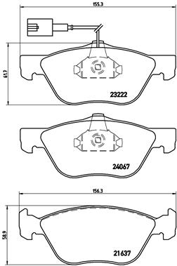 BREMBO Első fékbetét P23112_BREMBO