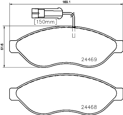 BREMBO Első fékbetét P23143_BREMBO