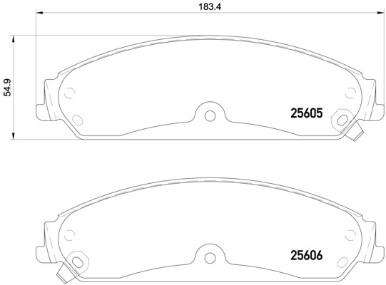 BREMBO Első fékbetét P23149_BREMBO