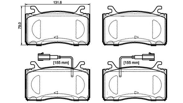 BREMBO Fékbetét, mind P23185_BREMBO