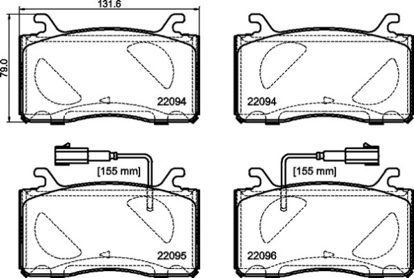 BREMBO Első fékbetét P23187_BREMBO