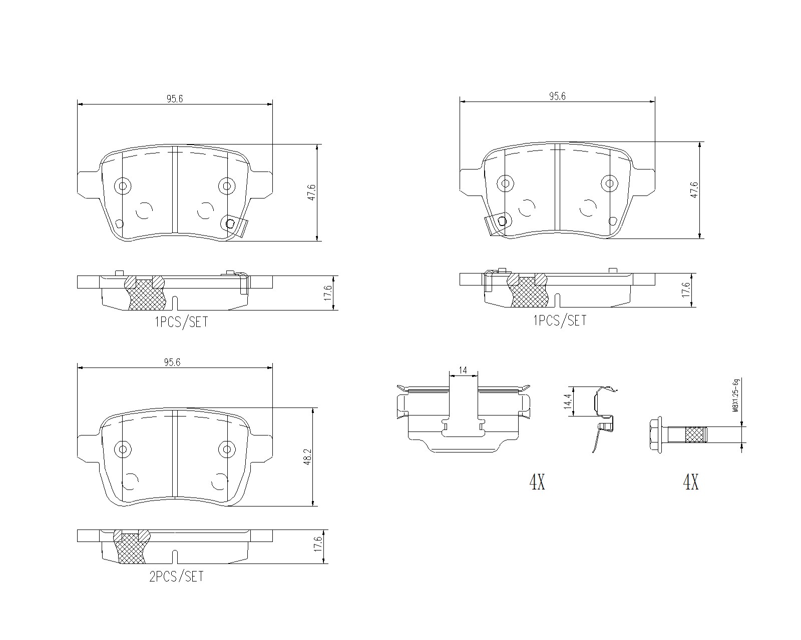 BREMBO Fékbetét, mind P23190_BREMBO