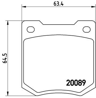 BREMBO Első fékbetét P24003_BREMBO