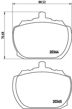 BREMBO Első fékbetét P24004_BREMBO