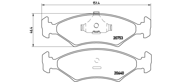 BREMBO Első fékbetét P24006_BREMBO