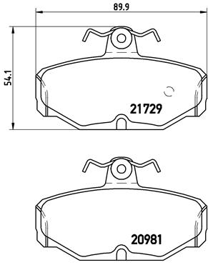 BREMBO Fékbetét, mind P24021_BREMBO