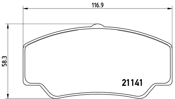 BREMBO Első fékbetét P24023_BREMBO