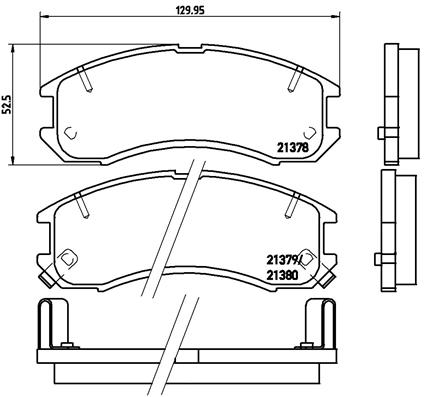 BREMBO Első fékbetét P24024_BREMBO