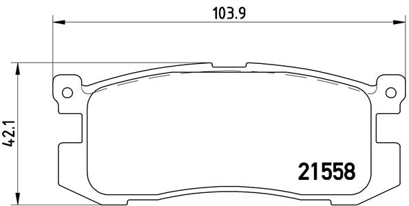 BREMBO Hátsó fékbetét P24025_BREMBO