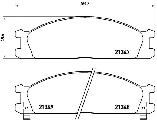 BREMBO Első fékbetét P24026_BREMBO