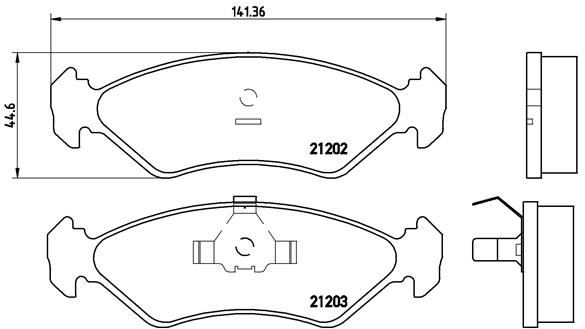 BREMBO Első fékbetét P24028_BREMBO