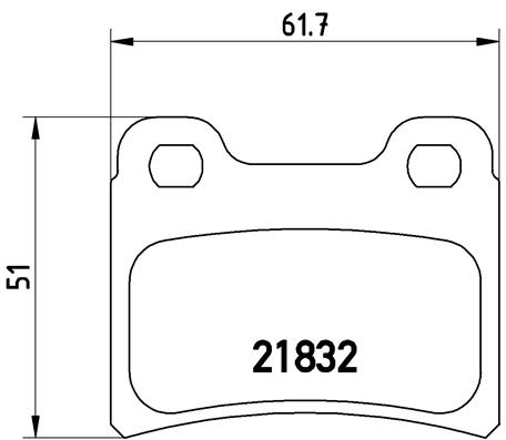 BREMBO Hátsó fékbetét P24030_BREMBO