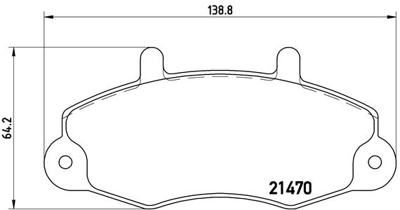 BREMBO Első fékbetét P24032_BREMBO