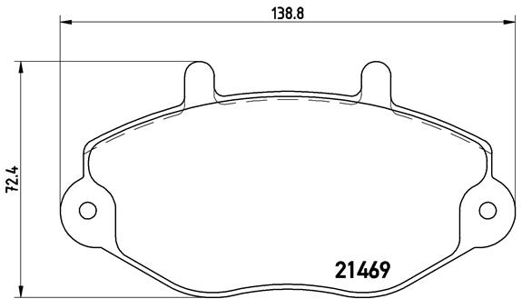 BREMBO Első fékbetét P24033_BREMBO