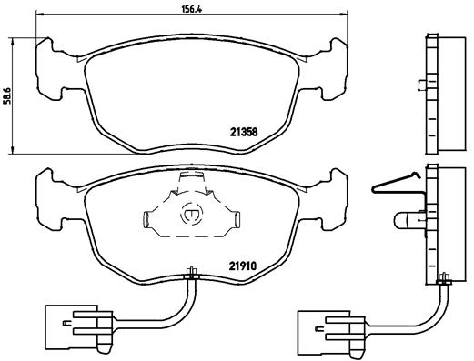 BREMBO Első fékbetét P24035_BREMBO