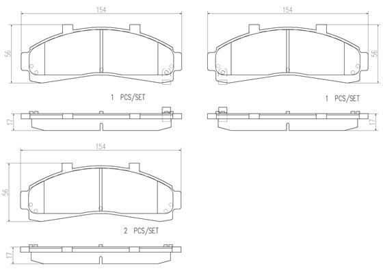 BREMBO Első fékbetét P24041_BREMBO