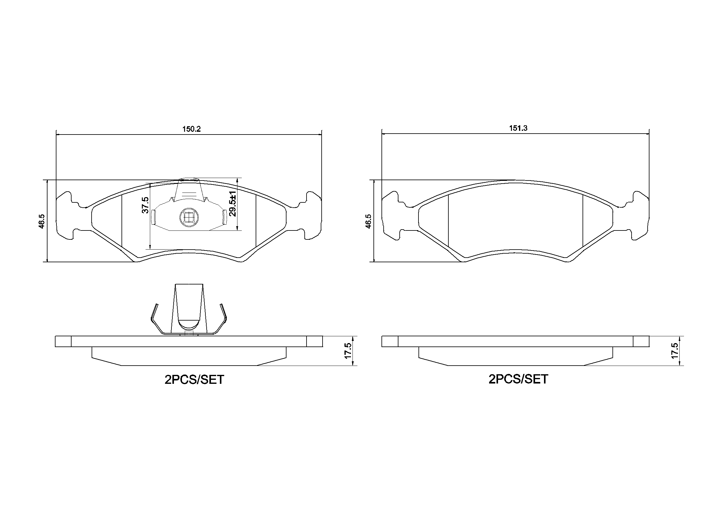 BREMBO Első fékbetét P24043_BREMBO