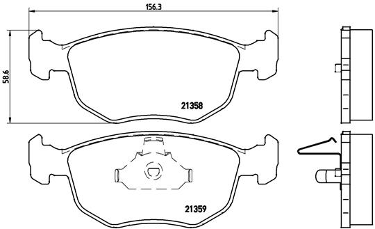 BREMBO Első fékbetét P24069_BREMBO