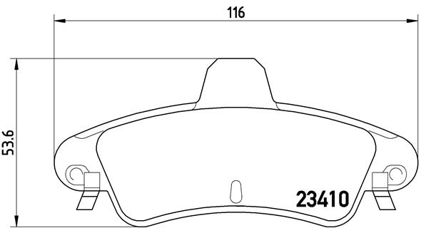 BREMBO Hátsó fékbetét P24070_BREMBO