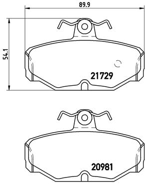 BREMBO Hátsó fékbetét P24079_BREMBO