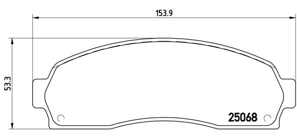 BREMBO Első fékbetét P24081_BREMBO