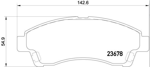 BREMBO Első fékbetét P24149_BREMBO