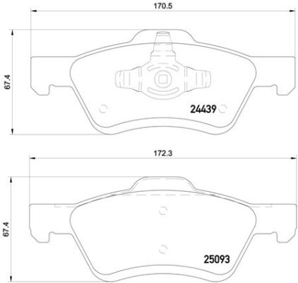 BREMBO Első fékbetét P24159_BREMBO