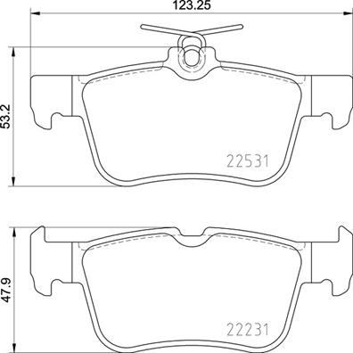 BREMBO Fékbetét, mind P24175_BREMBO