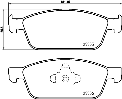 BREMBO Fékbetét, mind P24199_BREMBO