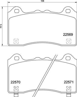 BREMBO Fékbetét, mind P24202_BREMBO