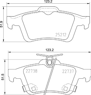 BREMBO Fékbetét, mind P24216_BREMBO