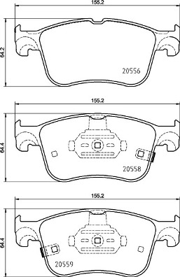 BREMBO Fékbetét, mind P24218_BREMBO