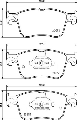 BREMBO Fékbetét, mind P24234_BREMBO