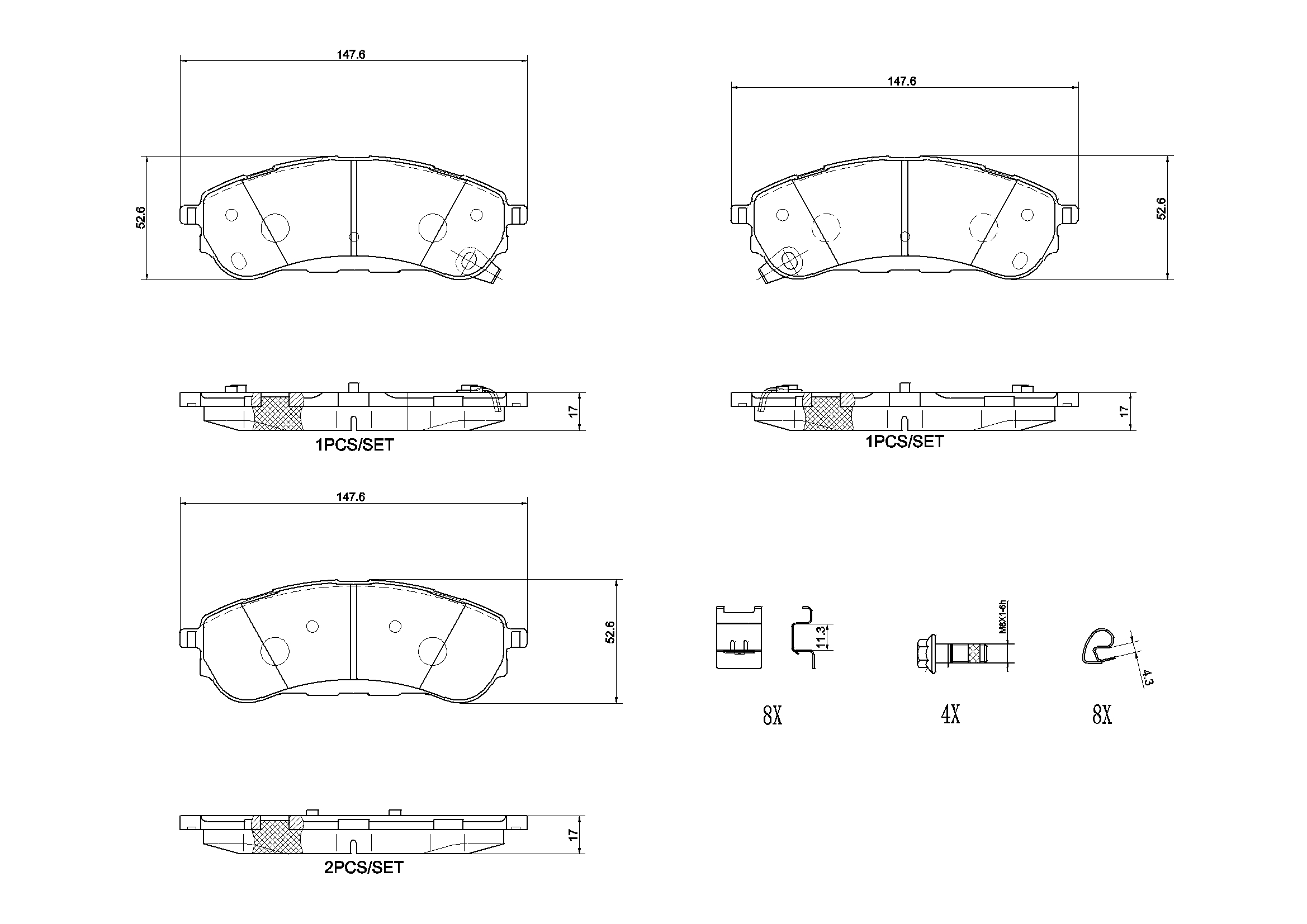 BREMBO Fékbetét, mind P24235_BREMBO