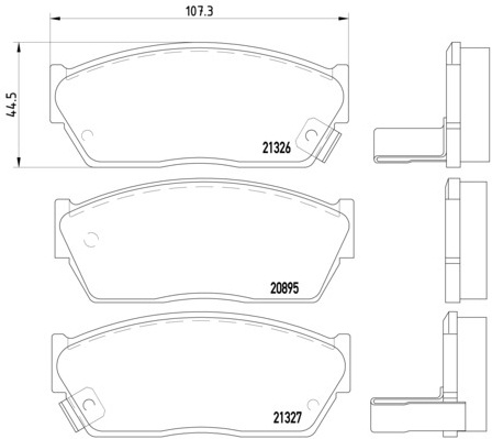 BREMBO Első fékbetét P28004_BREMBO