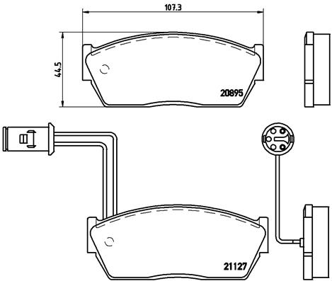 BREMBO Első fékbetét P28009_BREMBO