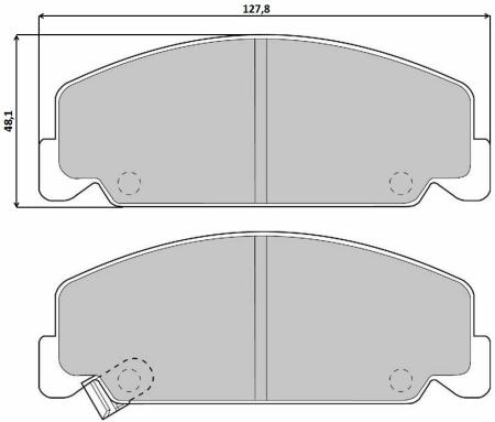 BREMBO Első fékbetét P28018_BREMBO