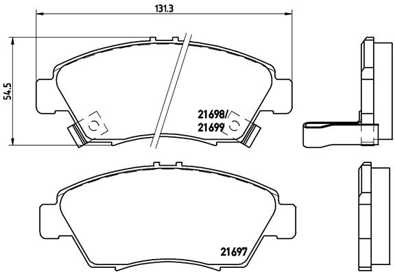 BREMBO Első fékbetét P28024_BREMBO